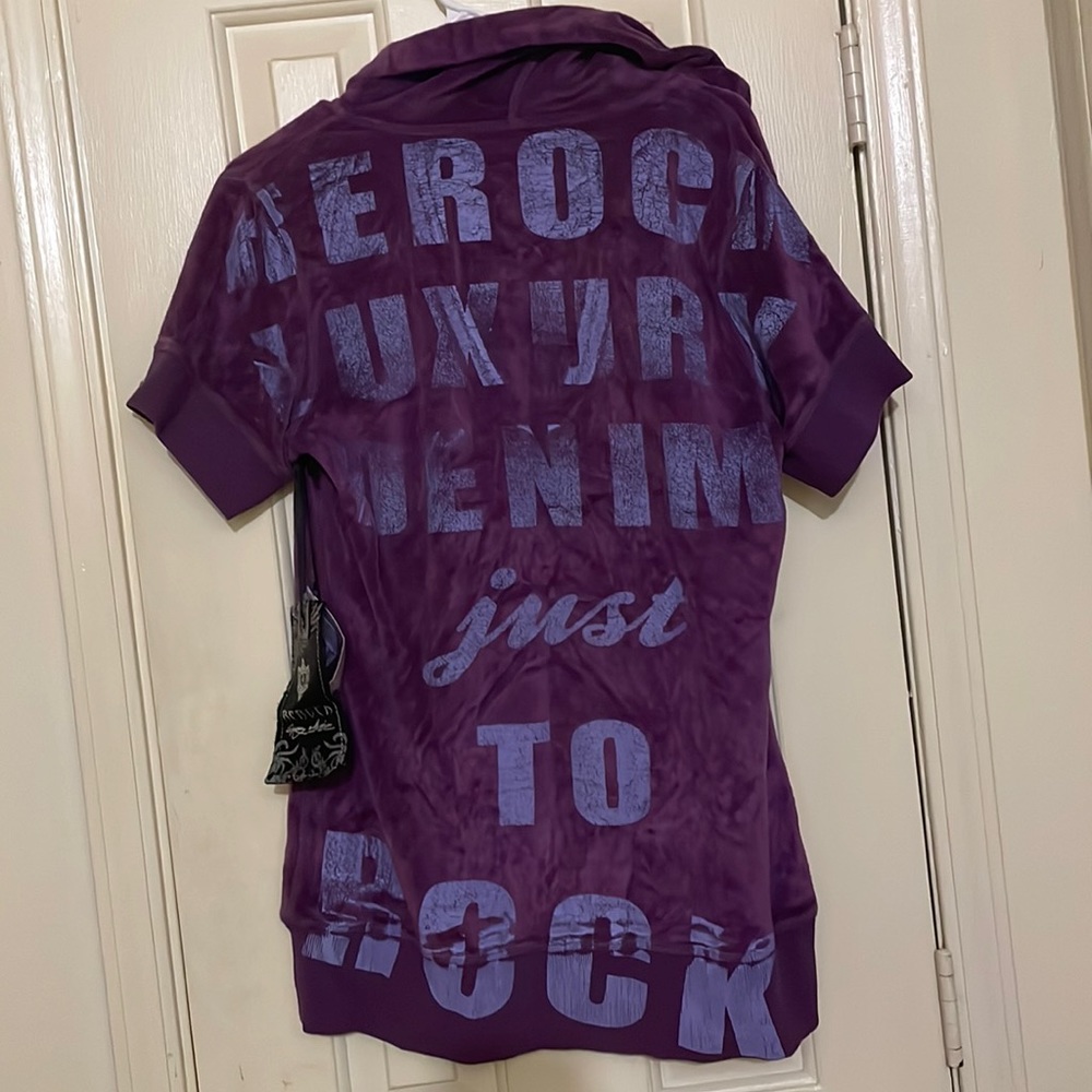 Rerock womens velour hoodie. Size large. Brand new. Tags are attached.